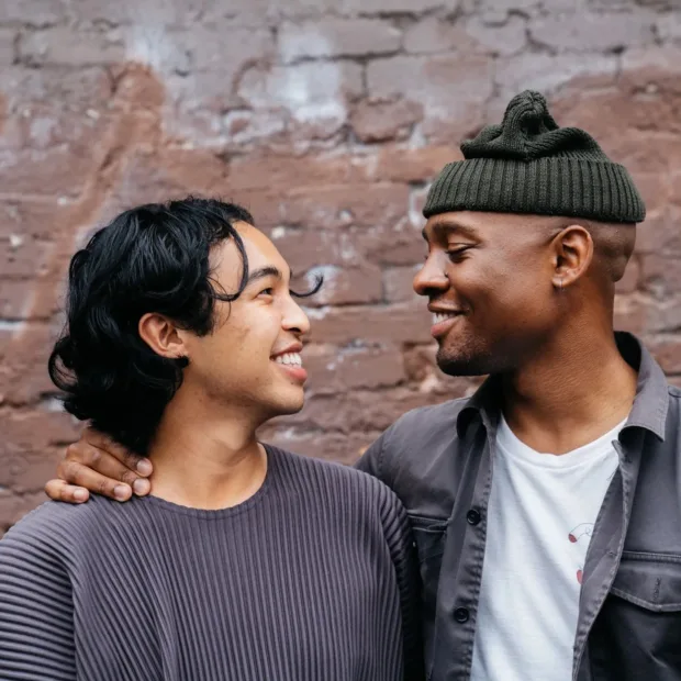 happy couple who resolve conflict without feelings of abandonment